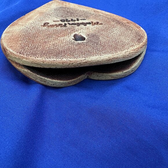 VTG Malabar Pottery Heart-Shaped Wall Pocket Vase - Picture 11 of 13